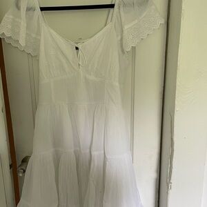 White Eyelet Dress American eagle